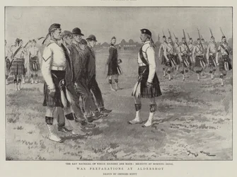 Kriegsvorbereitungen in Aldershot